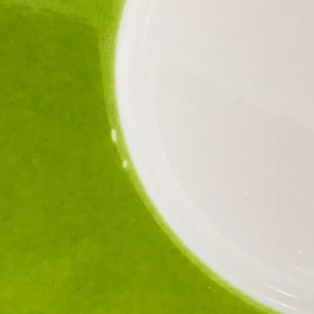 Crate & Barrel Hamptons Green Coffee Tea Cups and Saucers 7 Pieces